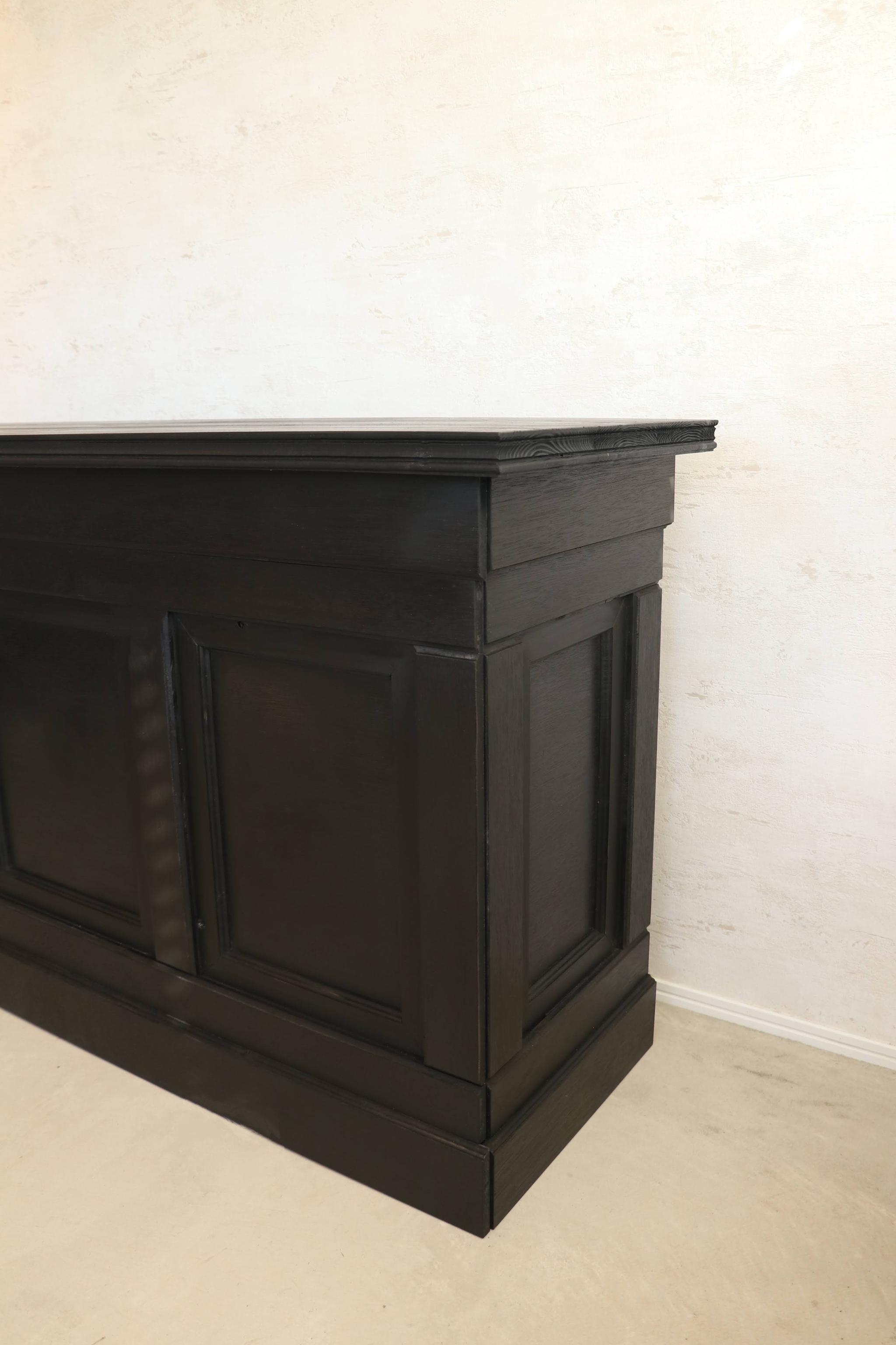 折畳みアンティークカウンター 折たたみテーブル レジ台 キャッシャー バーカウンター ディスプレイ 店舗什器 マルシェ | 3枚目